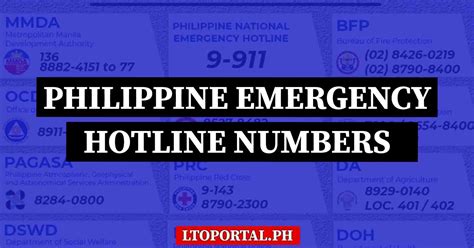 10 emergency hotline numbers (Philippines) that can .